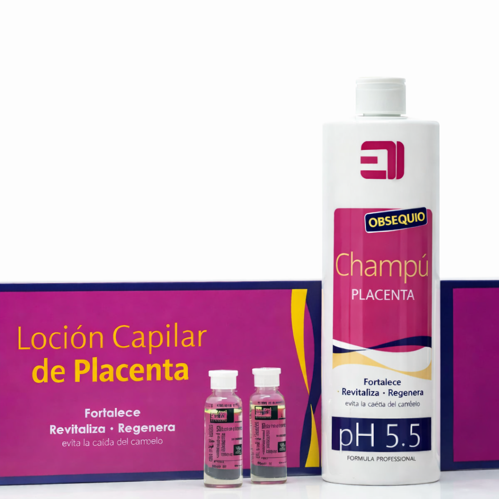 champu de placenta para la caida del cabello