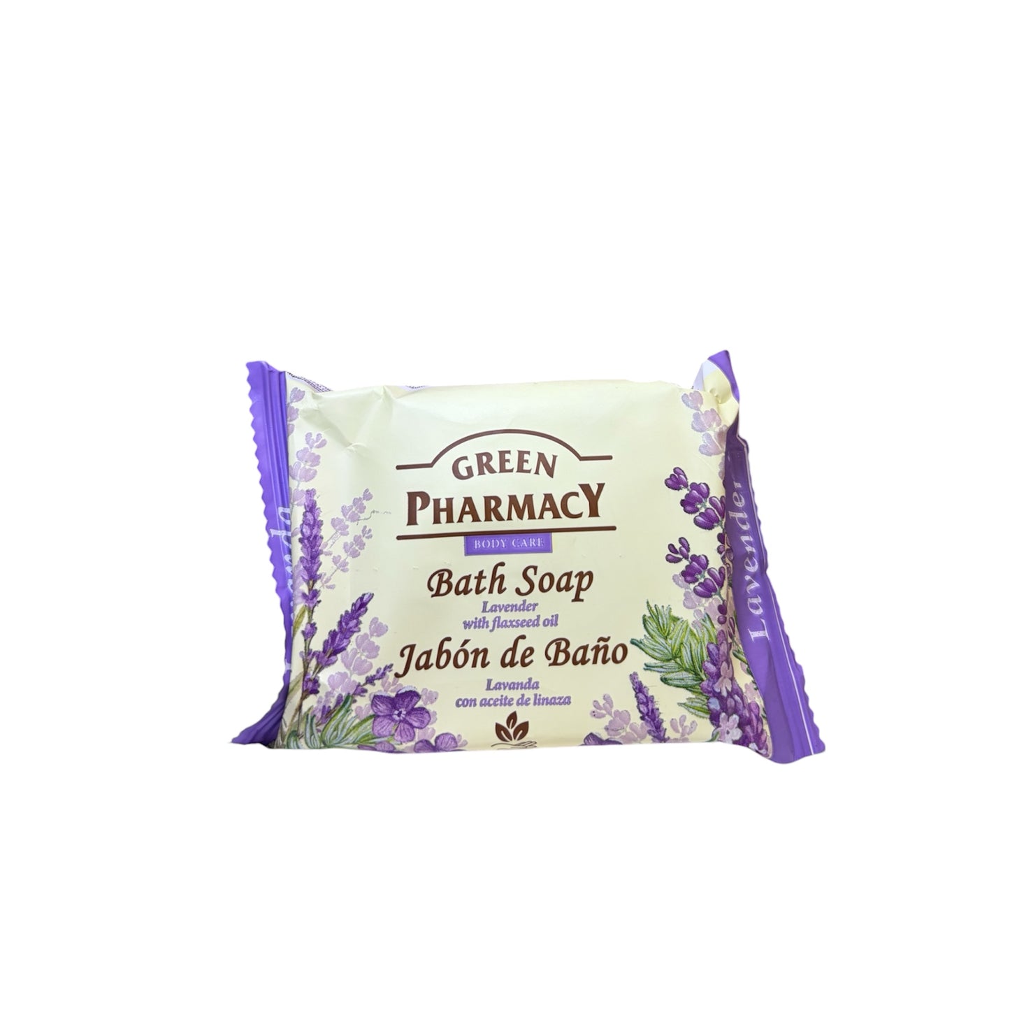 Jabón de baño Green Pharmacy con lavanda y aceite de linaza en pastilla
