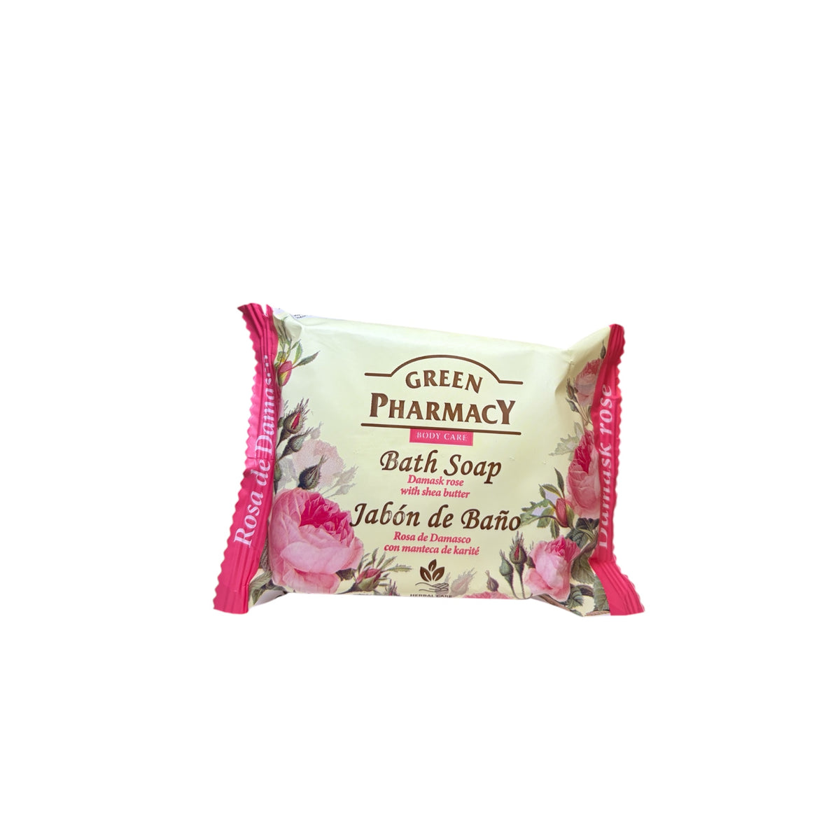 Jabón de baño Green Pharmacy con rosa de Damasco y manteca de karité en pastilla