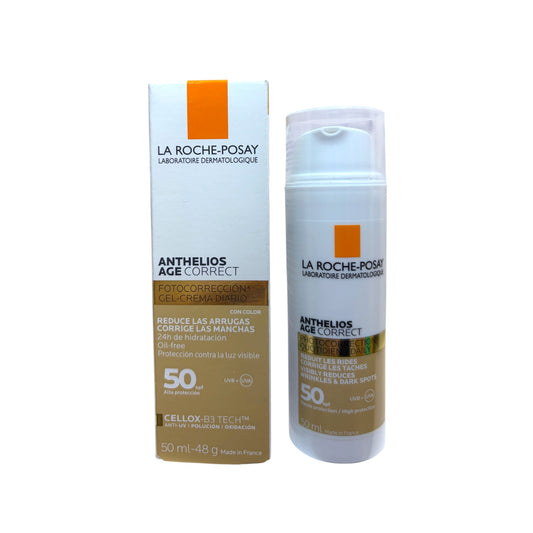 La Roche-Posay Anthelios Age Correct fotocorrector diario con color SPF 50+ 50 ml