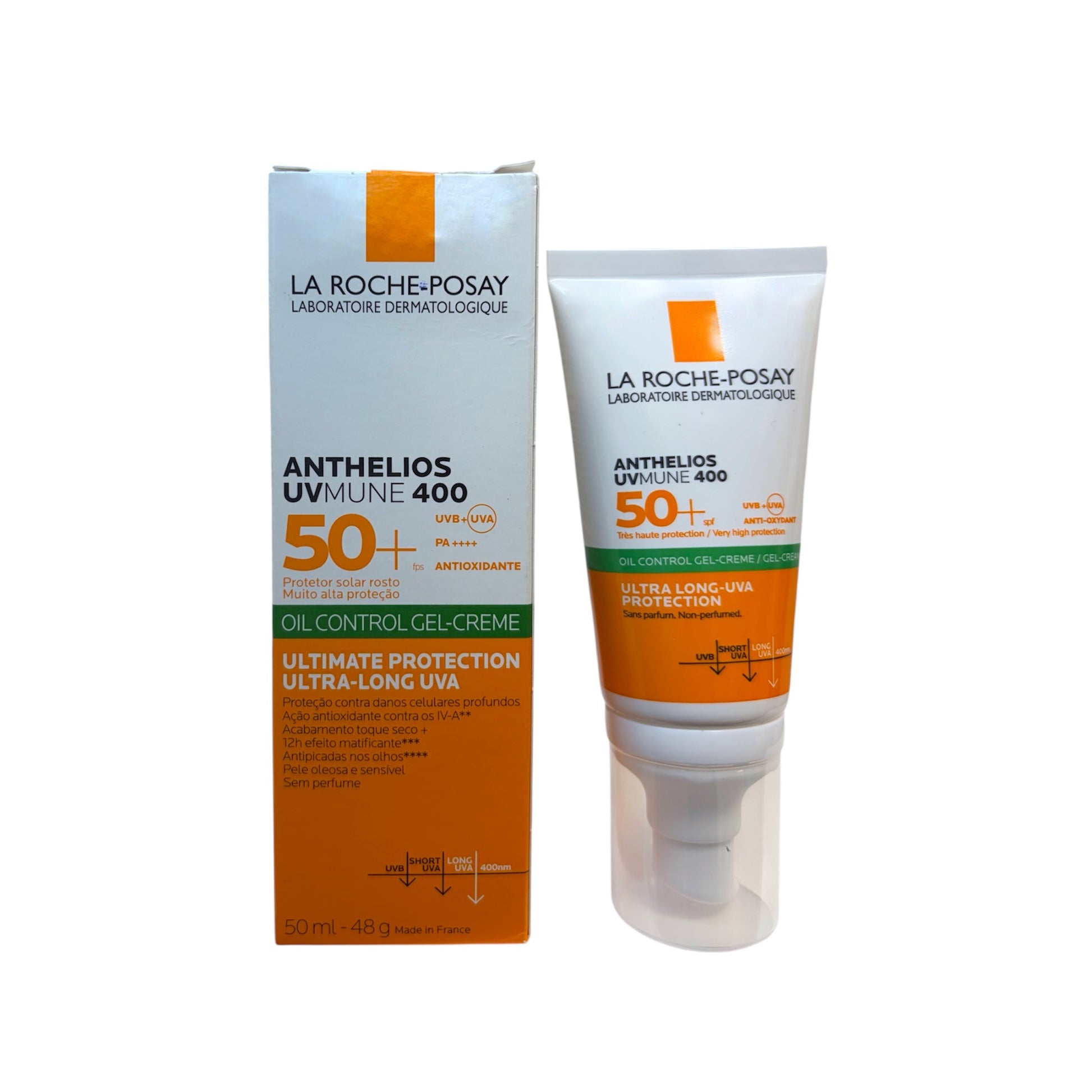 La Roche-Posay Anthelios UVMune 400 Oil Control gel-crema protector solar facial SPF 50+ 50 ml