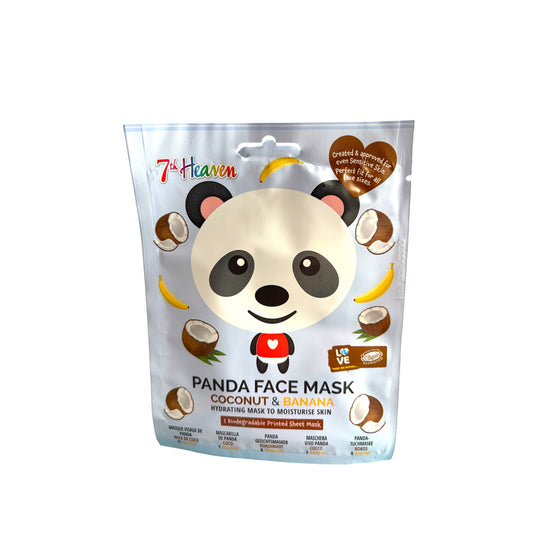 Mascarilla Facial Hidratante Panda Coco y Banana – 7th Heaven
