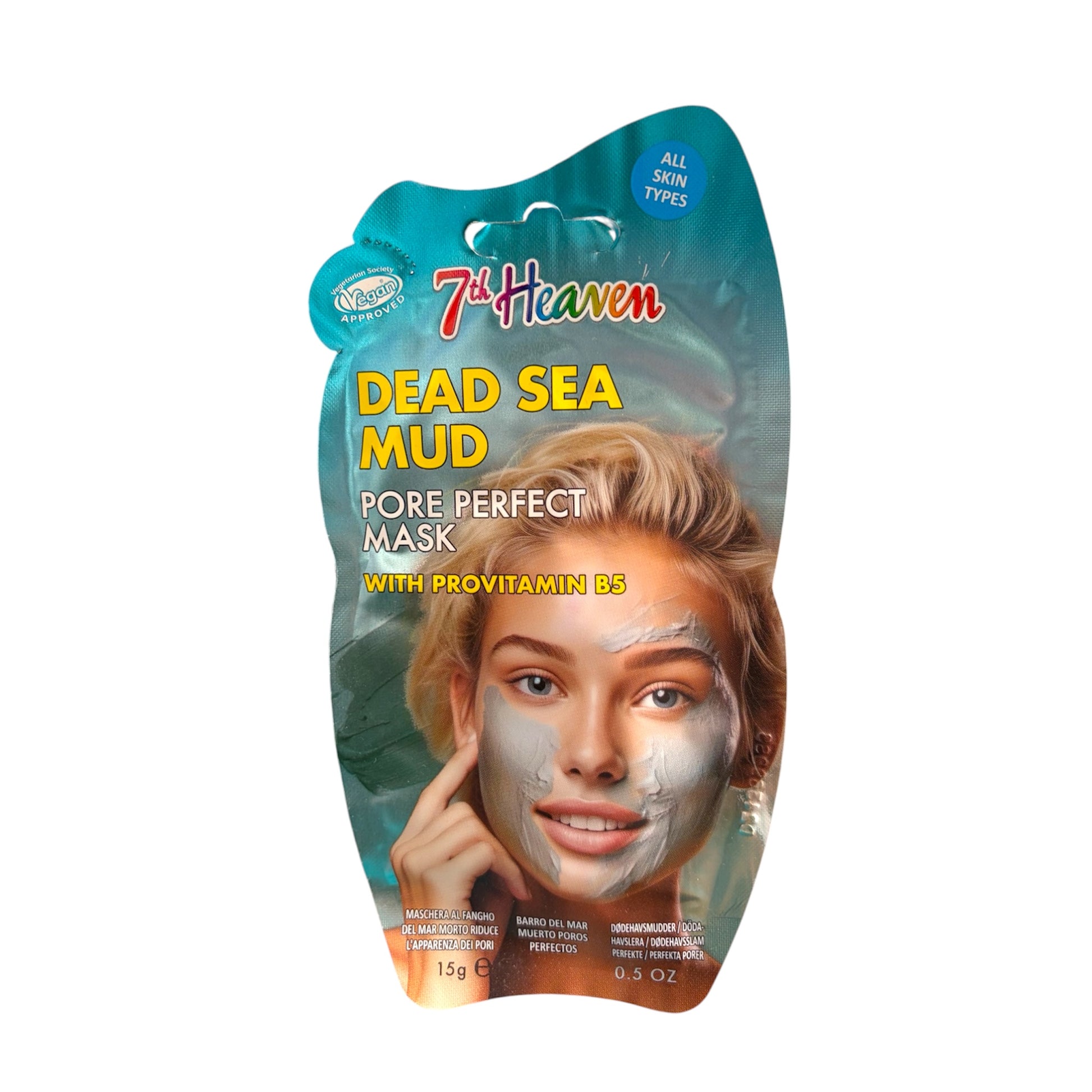 Mascarilla facial de barro del Mar Muerto con provitamina B5 para limpiar poros, purificar y equilibrar la piel