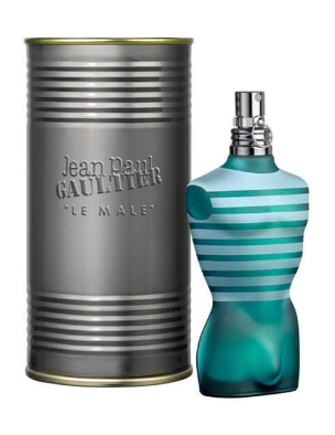 Perfume Jean Paul Gaultier Le Male hombre en lata metálica icónica
