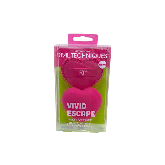 Real Techniques Vivid Escape Jelly Puff Set – Set de 2 puffs para base líquida
