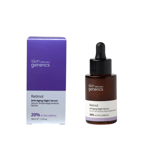 Sérum de retinol Skin Generics 20% antiedad nocturno con cuentagotas
