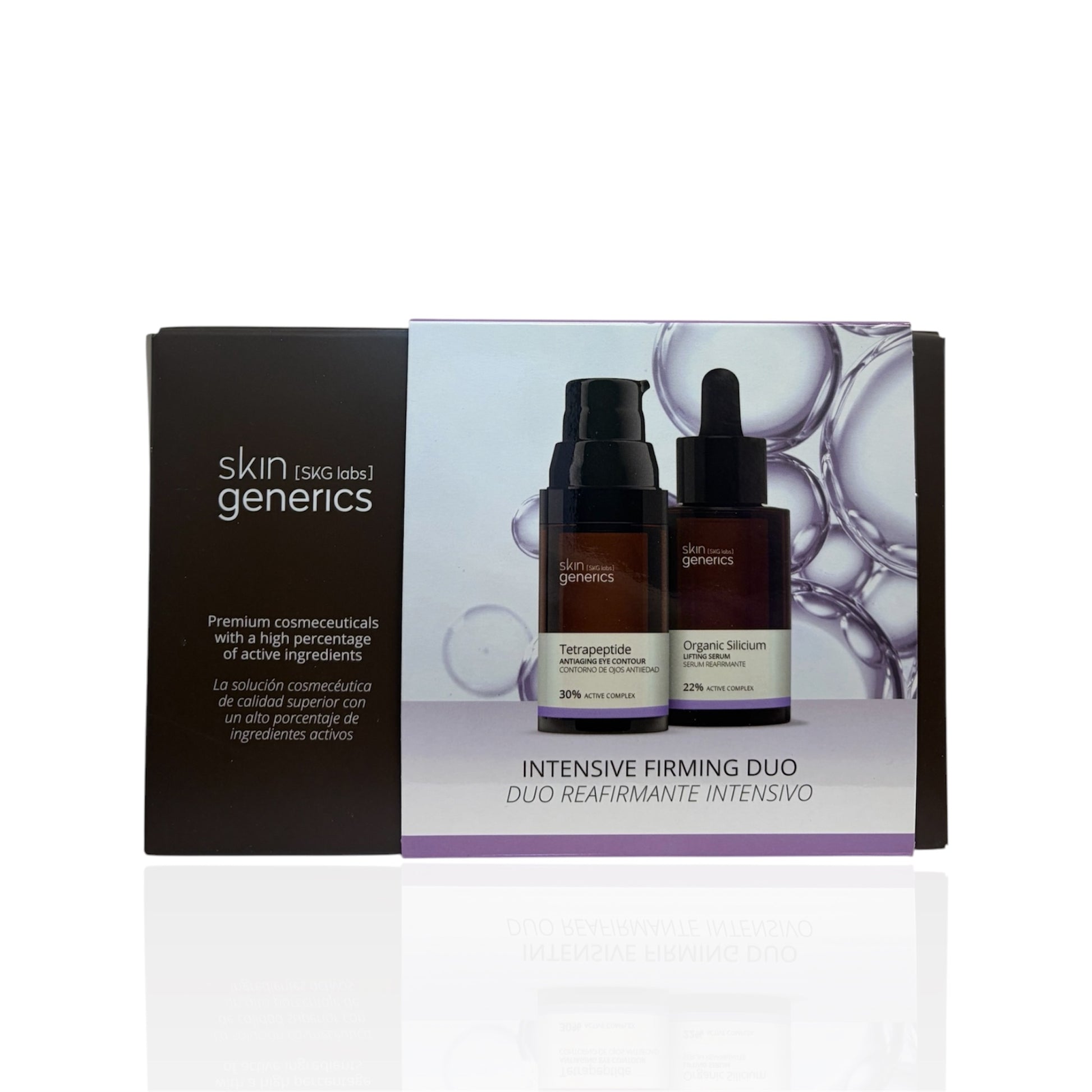 Set reafirmante intensivo con tetrapéptidos y silicio orgánico Skin Generics