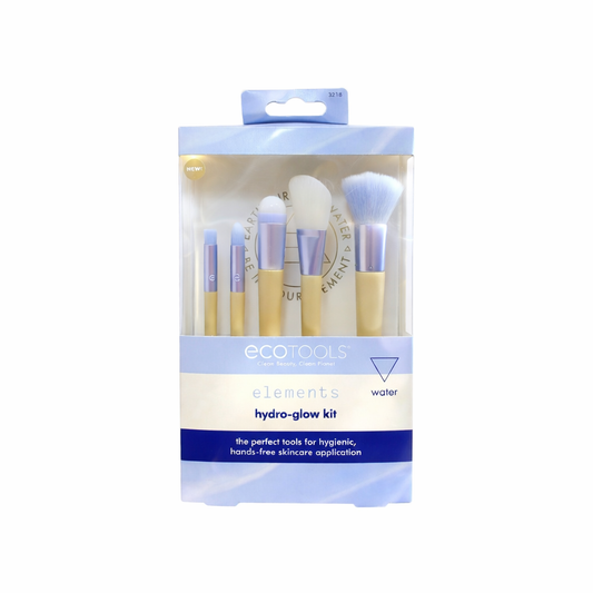 Set de brochas EcoTools hydro glow kit con aplicadores para maquillaje y cuidado facial