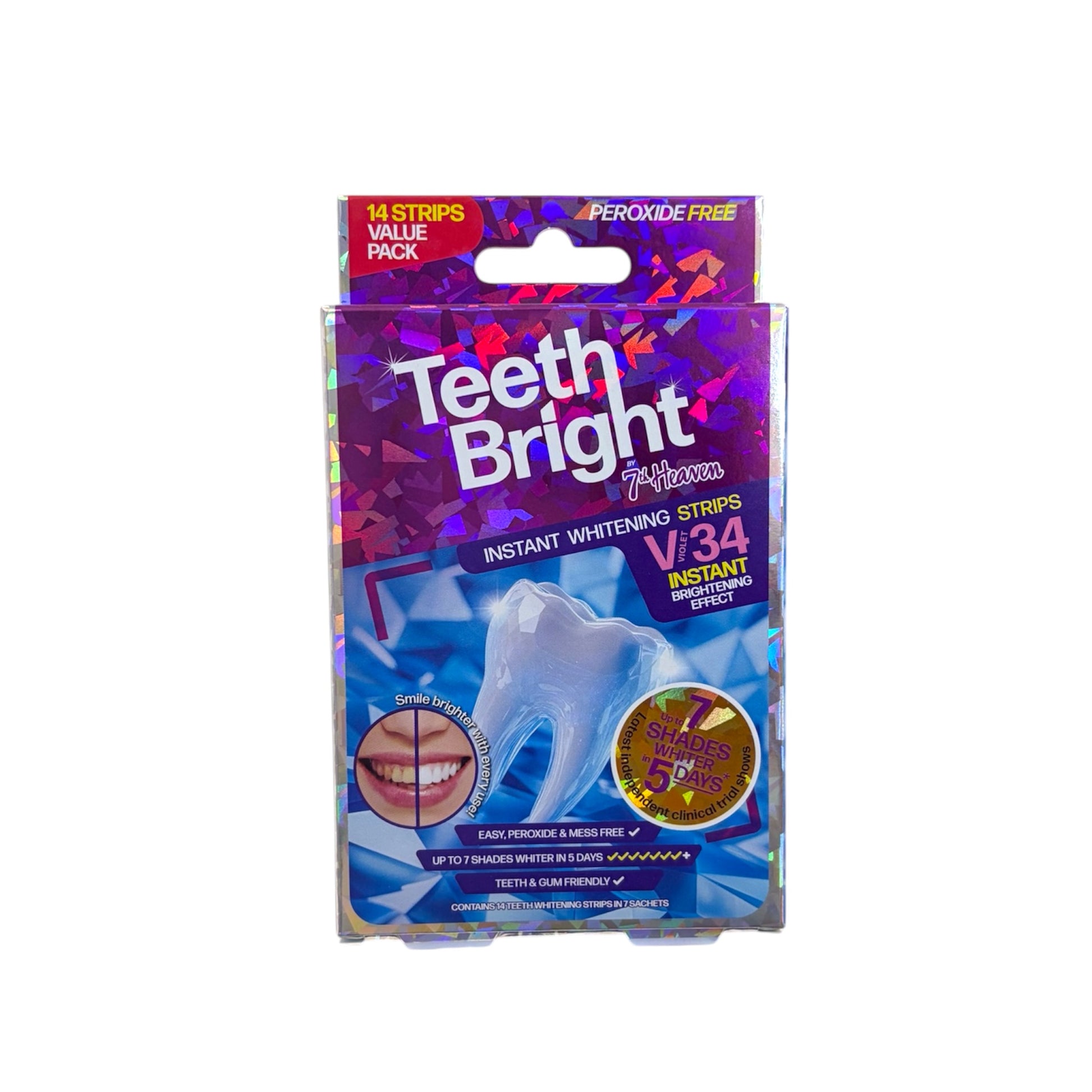 Teeth Bright V34 Instant Whitening Strips 14 Unidades