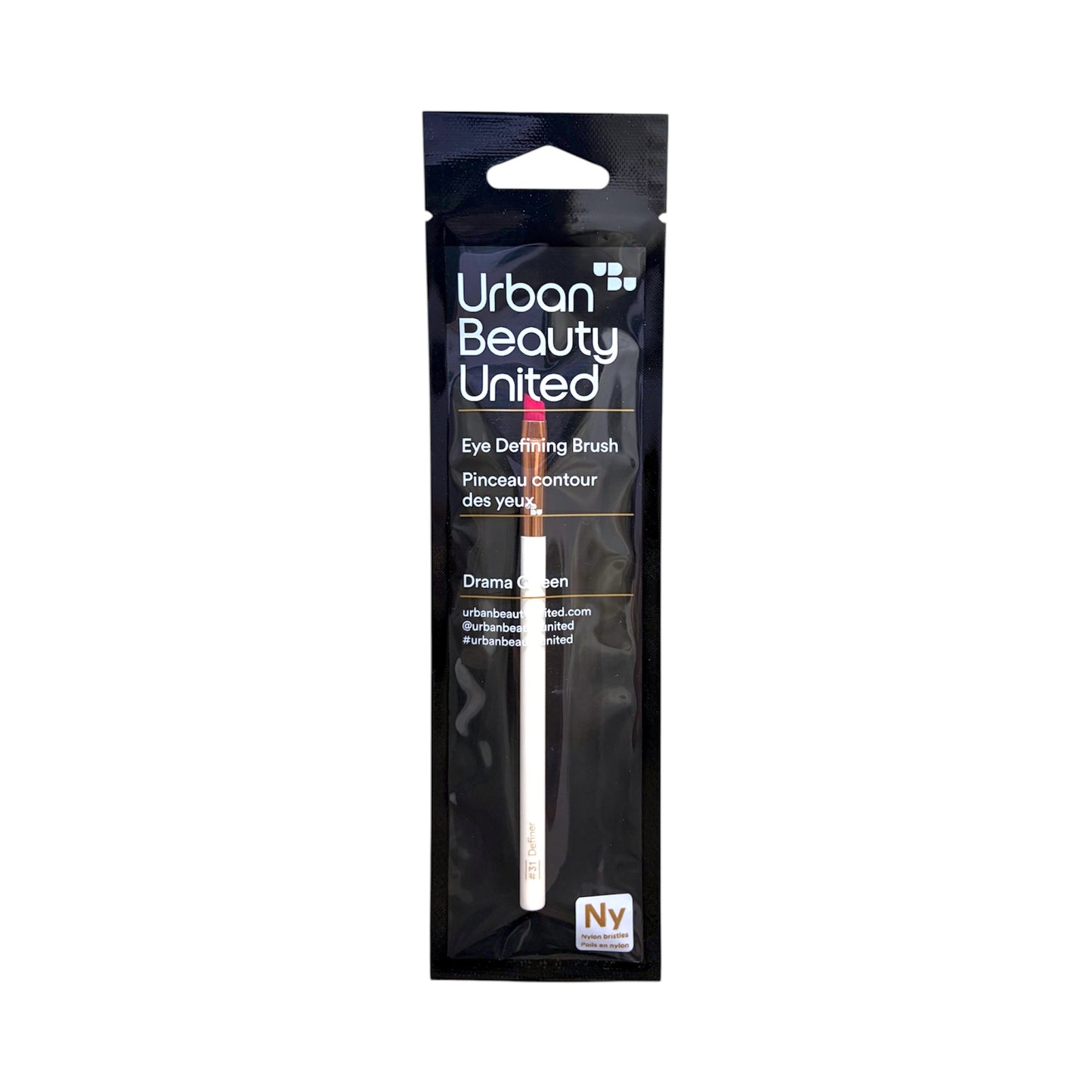 Brocha de definición de ojos Urban Beauty United – Precisión para delineado y detalles