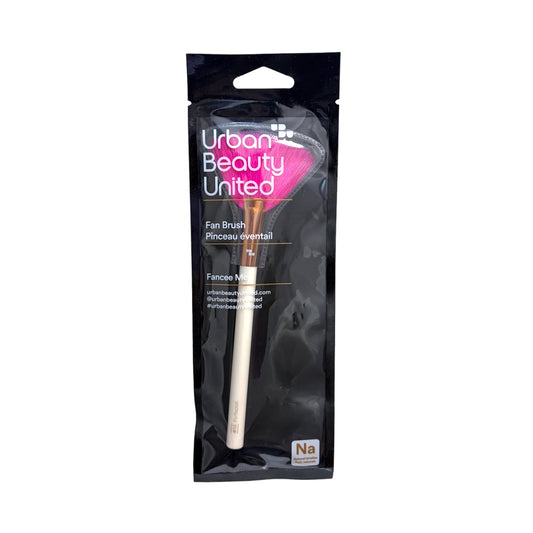 Brocha abanico Urban Beauty United – Pincel para iluminador y acabado perfecto