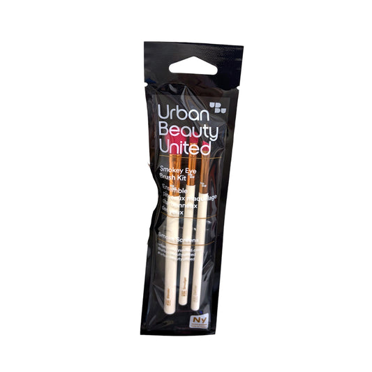 Kit de brochas Smokey Eye Urban Beauty United – Pinceles para maquillaje de ojos (3 piezas)