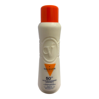 Valquer Leche Bronceadora Hidratante con Aceite de Zanahoria SPF 30 / SPF 50