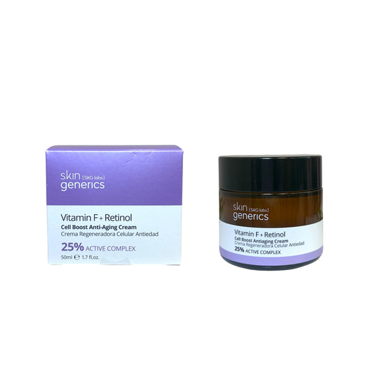 Crema facial Skin Generics Vitamin F + Retinol Cell Boost Anti-Aging Cream 25% Active Complex 50 ml