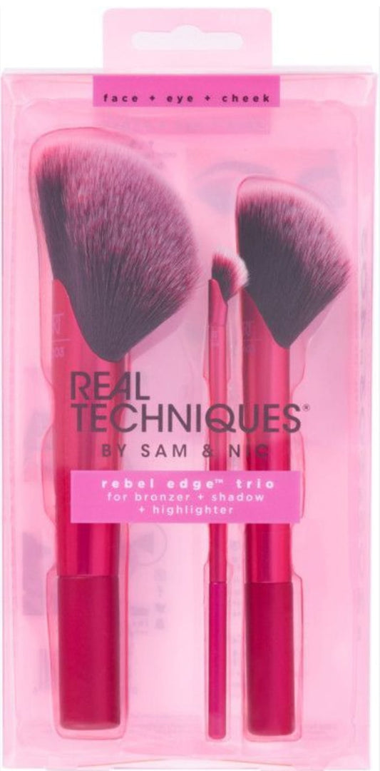 Real Techniques Trío kit completo brochas angulares
