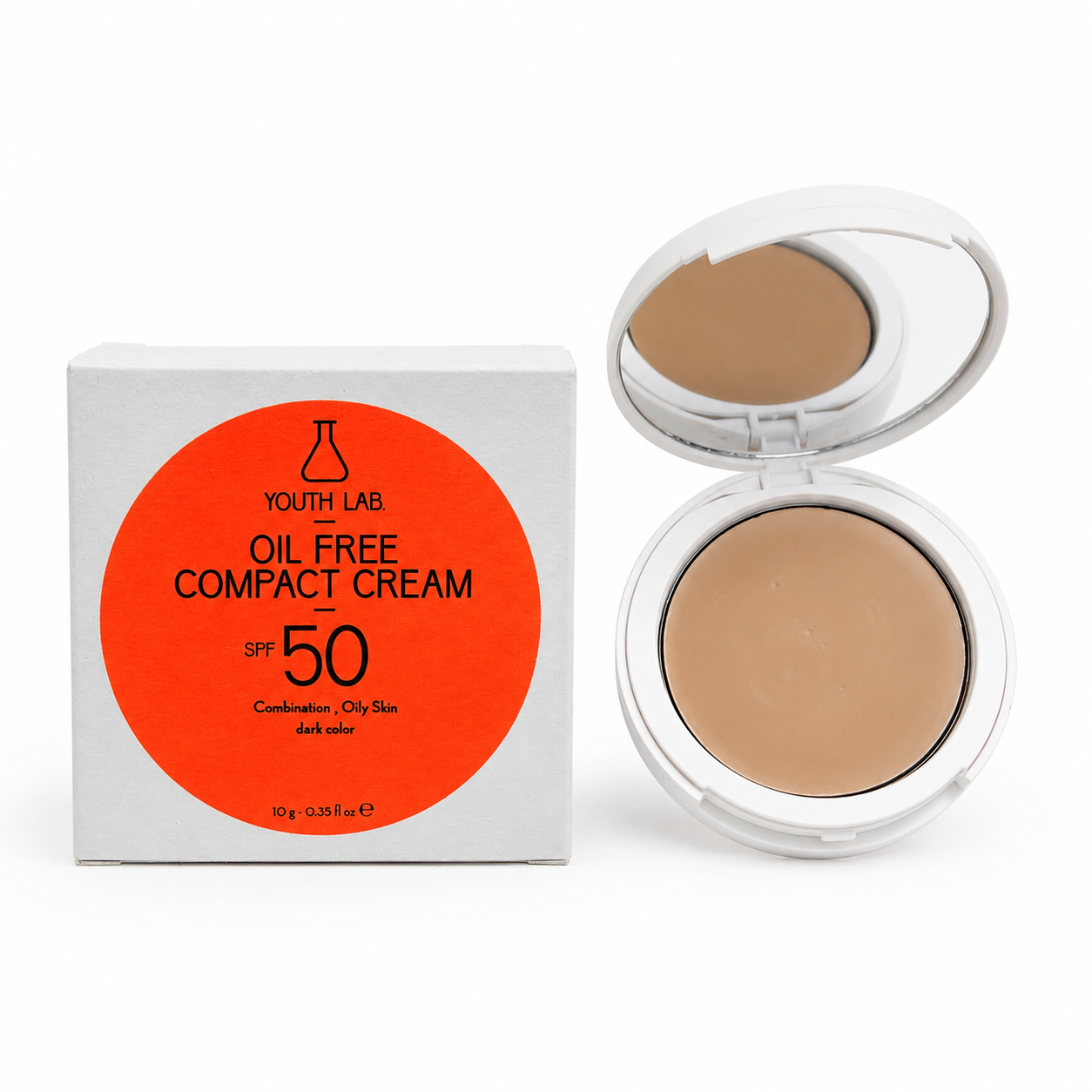 Youth Lab Oil Free Compact Cream SPF 50 con Color