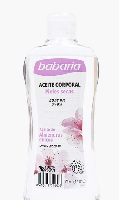 Aceite corporal almendras dulces Babaria spray
