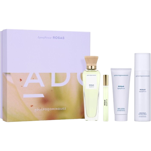 Adolfo Domínguez Agua Fresca de Rosas Eau de Toilette 120 ml Set Lujo Mujer