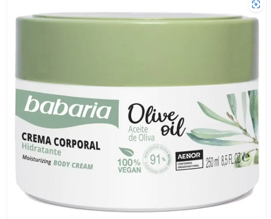 Crema Corporal Nutritiva Caja Redonda Olive Oil 250 ml