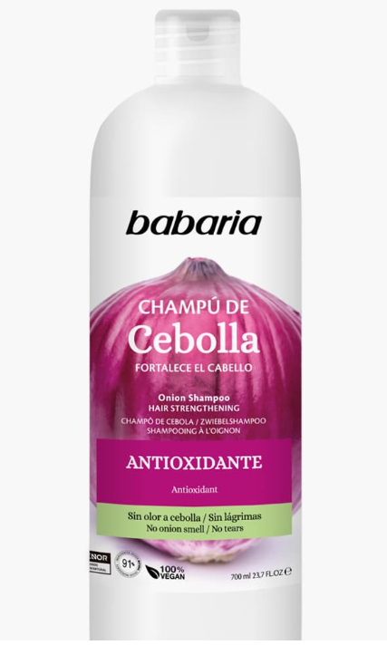 Champú Cebolla Antioxidante 600 ml 0% Parabenos