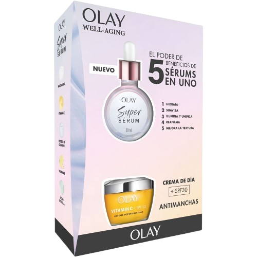 OLAY  Estuche Well-Aging Antimanchas