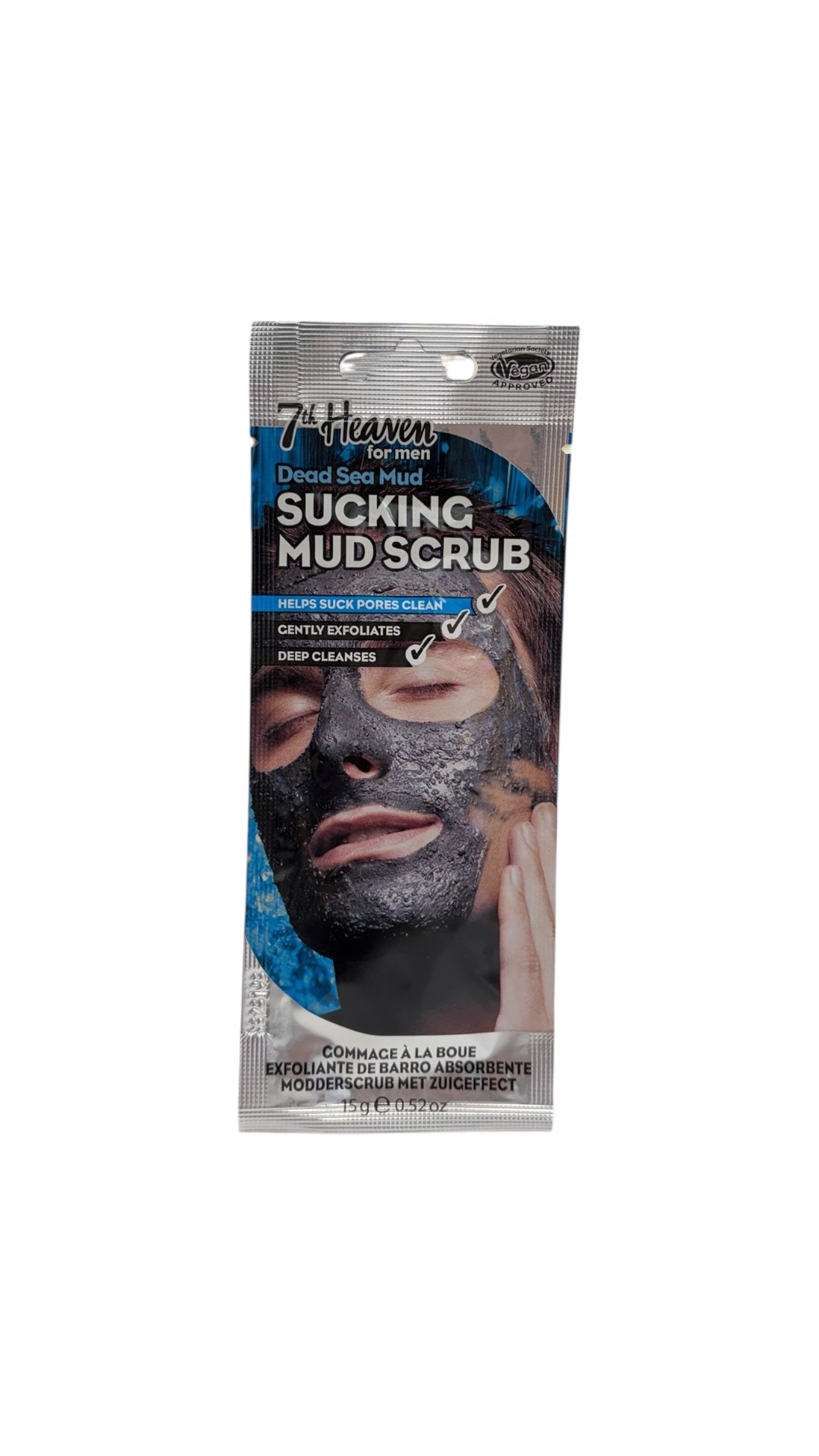 Mascarilla facial 7th Heaven hombre barro exfoliante limpieza profunda