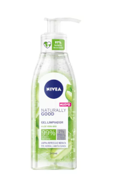 Nivea gel limpiador naturally good dosif