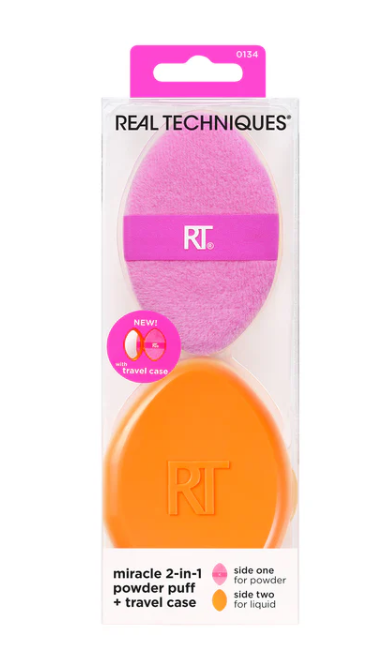 Real Techniques Miracle 2in1 powder puff+case